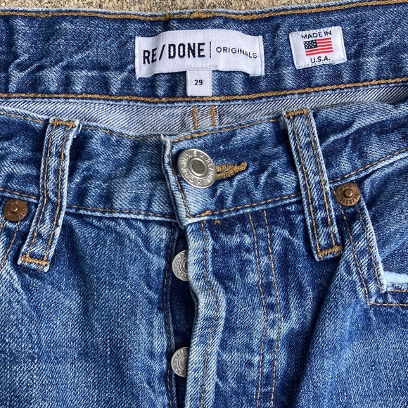 Re/Done Originals High Rise 100% Cotton Jeans / 29 - Picture 2 of 4